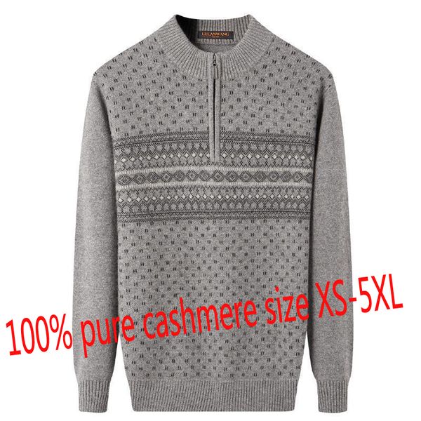 new arrival fashion 100% pure cashmere thickened zipper semi high collar knitted sweater winter plus size xs-4xl5xl, White;black
new arrival fashion 100% pure cashmere thickened zipper semi high collar knitted sweater winter plus size xs-4xl5xl, White;black