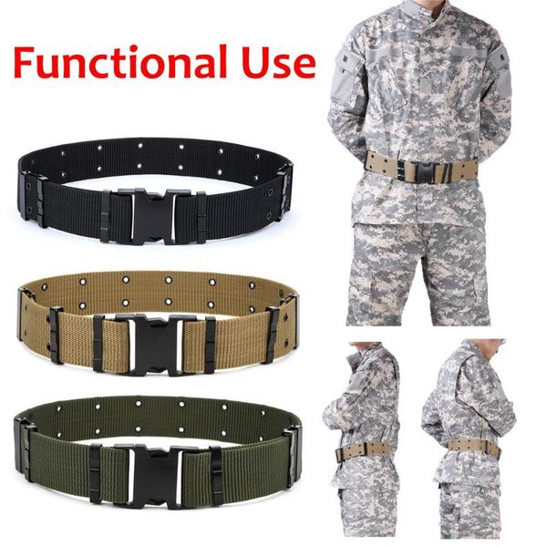 new army style combat belts quick release belt fashion men canvas waistband outdoor emergency survival belt tactical gear 916, Black;brown
new army style combat belts quick release belt fashion men canvas waistband outdoor emergency survival belt tactical gear 916, Black;brown