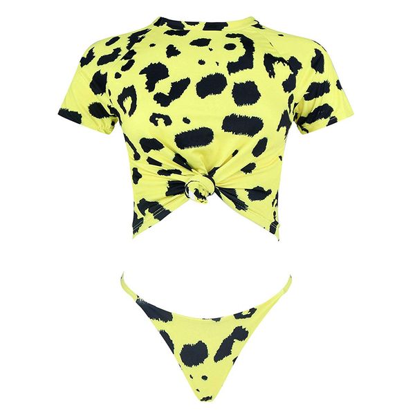 new women swimwear thong bikini swimsuit high waist rash guard two piece sporty bathing suit, White;black
new women swimwear thong bikini swimsuit high waist rash guard two piece sporty bathing suit, White;black
