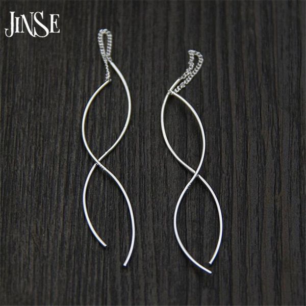 jinse new fashion punk s925 pure silver simple long wire fish drop earrings for women long wire earrings jewelry, Golden
jinse new fashion punk s925 pure silver simple long wire fish drop earrings for women long wire earrings jewelry, Golden