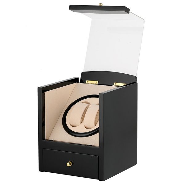 automatic watch winder drawer type storage box uk/us/au/eu plug motor shaker holder mechanical self wind watches winders box, Black;blue
automatic watch winder drawer type storage box uk/us/au/eu plug motor shaker holder mechanical self wind watches winders box, Black;blue