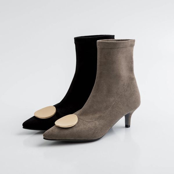 superstar flock high heels elegant dress pointed toe ankle boots nightclub party keep warm solid winter shoes l01, Black
superstar flock high heels elegant dress pointed toe ankle boots nightclub party keep warm solid winter shoes l01, Black