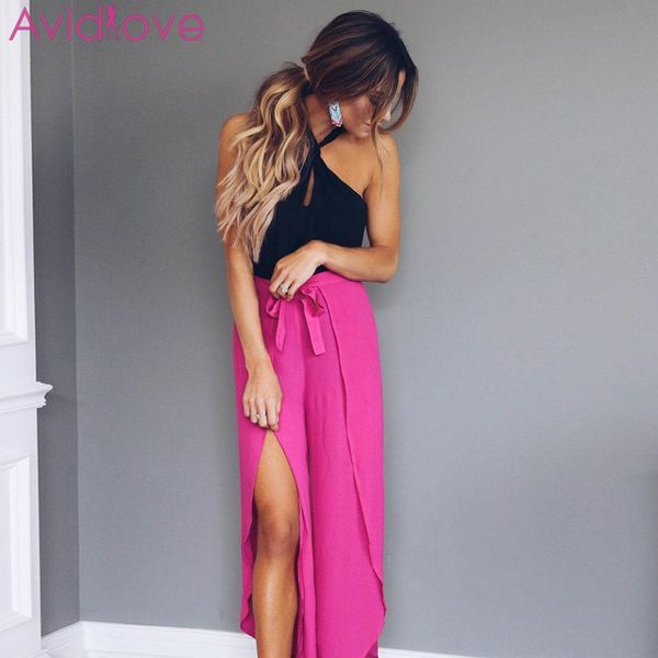 new women fashion casual loose wide legs high waist pants long solid full trousers pleated, Black;white
new women fashion casual loose wide legs high waist pants long solid full trousers pleated, Black;white