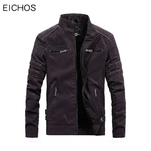 eichos fashion embroidery design mens leather jacket casual washed pu fur coat men stand collar motorcycle leather jackets men, Black
eichos fashion embroidery design mens leather jacket casual washed pu fur coat men stand collar motorcycle leather jackets men, Black
