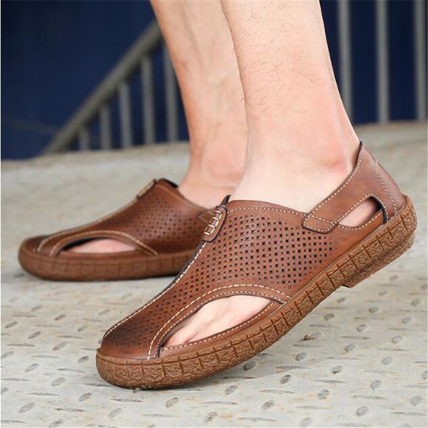big size 38-46 genuine leather men sandals new summer men shoes beach sandals for man fashion outdoor casual sneakers, Black
big size 38-46 genuine leather men sandals new summer men shoes beach sandals for man fashion outdoor casual sneakers, Black
