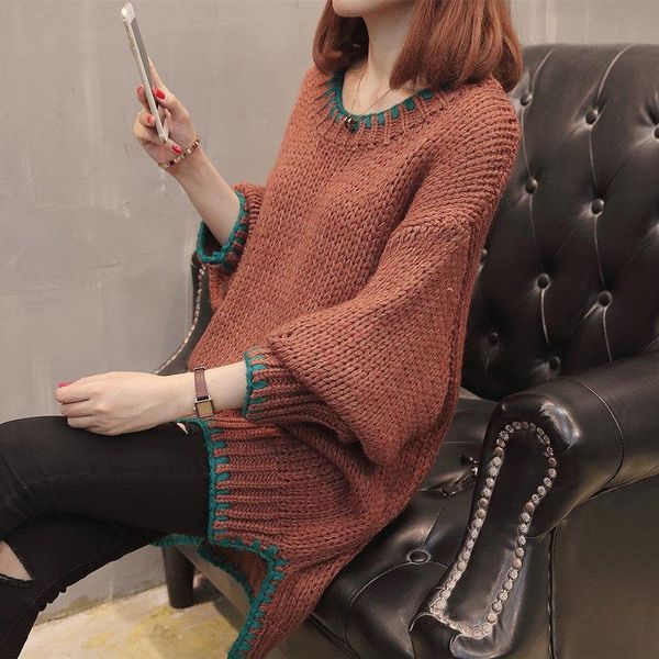 loose sweater women korean version of the pullover wear lazy thick wool sweater coat women's 2019 new, White;black
loose sweater women korean version of the pullover wear lazy thick wool sweater coat women's 2019 new, White;black