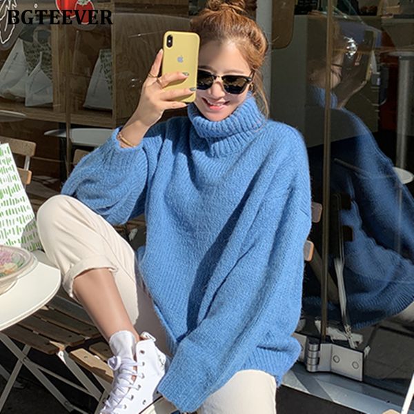 bgteever winter casual thick warm turtleneck women pullover sweaters oversized full sleeve female knitted jumpers 2019 knit, White;black
bgteever winter casual thick warm turtleneck women pullover sweaters oversized full sleeve female knitted jumpers 2019 knit, White;black