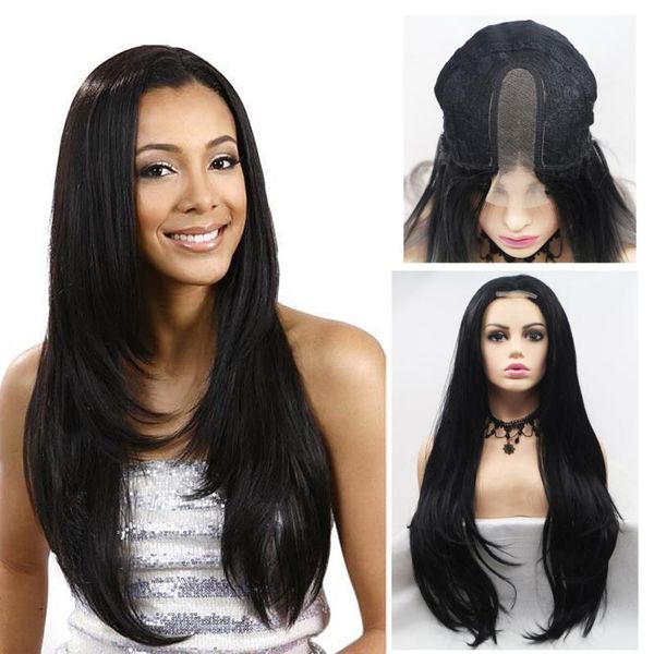 long wavy wigs natural wavy middle part frontal lace synthetic wigs for women 24 inches natural black color
long wavy wigs natural wavy middle part frontal lace synthetic wigs for women 24 inches natural black color
