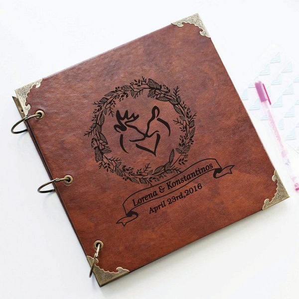 50 pages deer portrait personalized monogrammed engraved leather p album,wedding guest book
50 pages deer portrait personalized monogrammed engraved leather p album,wedding guest book