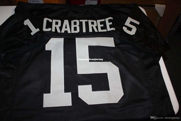 retro custom michael crabtree #15 home mitchell & ness jersey stitching men's football jerseys running, Black;blue
retro custom michael crabtree #15 home mitchell & ness jersey stitching men's football jerseys running, Black;blue