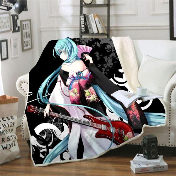 hatsune miku funny character blanket 3d print sherpa blanket on bed home textiles dreamlike style 07
hatsune miku funny character blanket 3d print sherpa blanket on bed home textiles dreamlike style 07