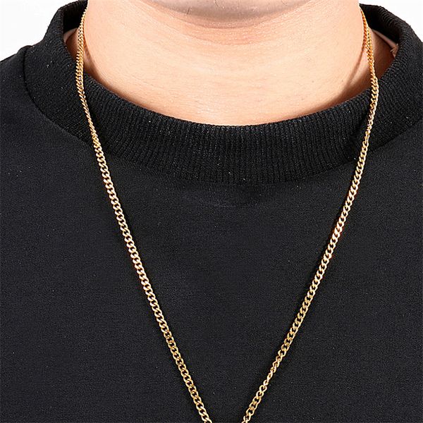 necklace chains-link stainless steel curb cuban jewelry gold silver color necklace for men women fashion choker accessories 3mm
necklace chains-link stainless steel curb cuban jewelry gold silver color necklace for men women fashion choker accessories 3mm