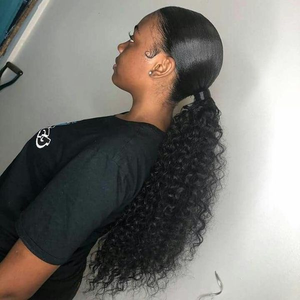 5 colors available 22" long kinky curly human hair remy drawstring ponytail clip in extension style ponytail hairpieces 140g, Black
5 colors available 22" long kinky curly human hair remy drawstring ponytail clip in extension style ponytail hairpieces 140g, Black