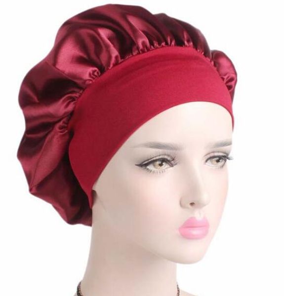 58cm adjust waterproof shower cap long hair care women satin night sleep cap silk head wrap chemotherapy cap high elastic
58cm adjust waterproof shower cap long hair care women satin night sleep cap silk head wrap chemotherapy cap high elastic
