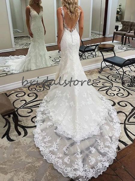 backless mermaid wedding dresses white full lace boho wedding dress v neck tank straps court train beach countryside garden bride gown
backless mermaid wedding dresses white full lace boho wedding dress v neck tank straps court train beach countryside garden bride gown