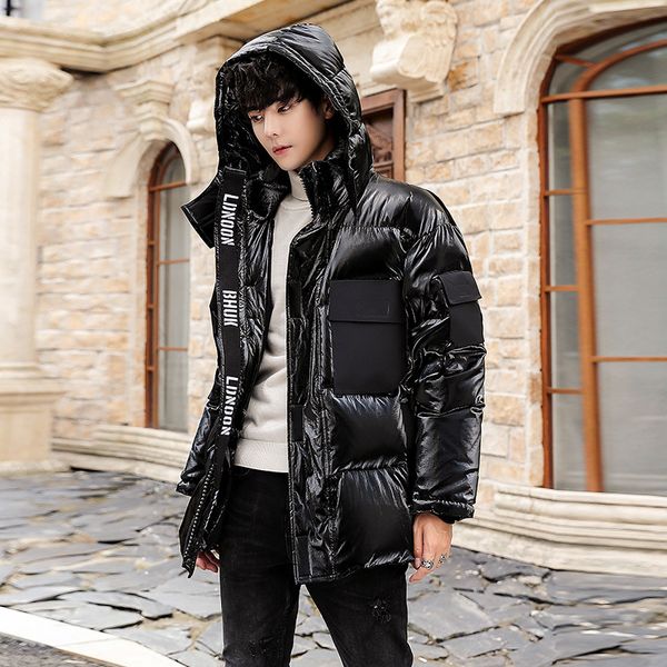 down jacket men's gong zhuang kuan 2019 new style popular brand thick trend youth selling cold winter short coat, Black 
down jacket men's gong zhuang kuan 2019 new style popular brand thick trend youth selling cold winter short coat, Black