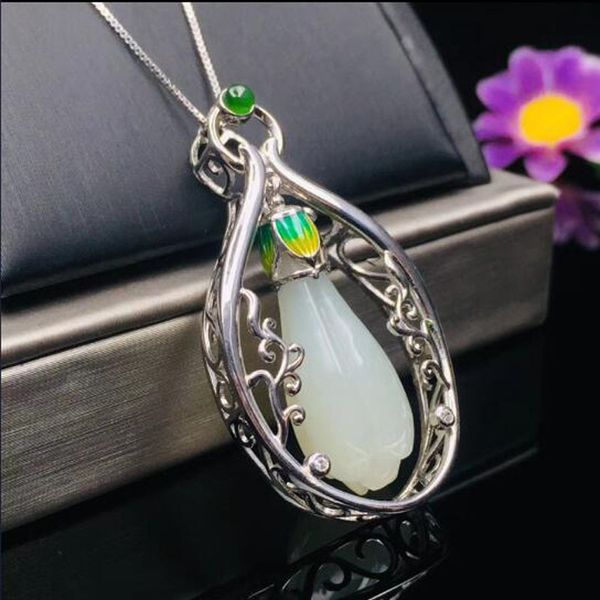 925 sterling silver hetian белого нефрита набор серебряной оправе с нефритом магнолии падение кулон ожерелье цепь + для женщин ювелирные изд
925 sterling silver hetian белого нефрита набор серебряной оправе с нефритом магнолии падение кулон ожерелье цепь + для женщин ювелирные изд