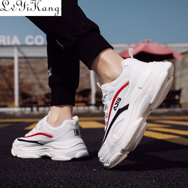 2020 men vulcanized shoes sneakers designer platform chunky sneaker men trainers lace up color matching zapatos de hombre, Black
2020 men vulcanized shoes sneakers designer platform chunky sneaker men trainers lace up color matching zapatos de hombre, Black