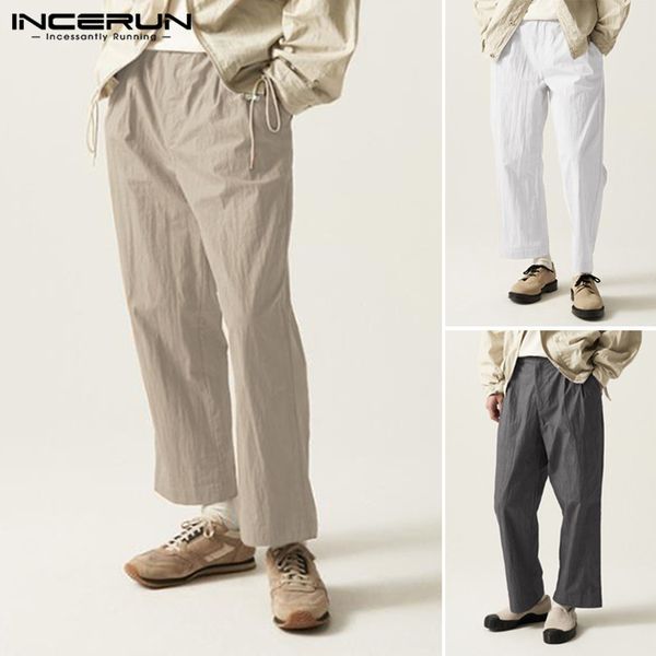 men's pants vintage solid men cotton button joggers loose casual straight long trousers streetwear pantalones s-5xl incerun, Black
men's pants vintage solid men cotton button joggers loose casual straight long trousers streetwear pantalones s-5xl incerun, Black