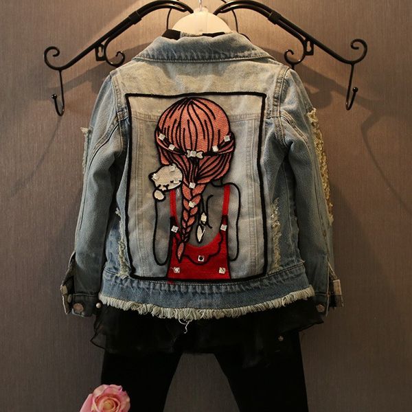 new kids clothes children girls jackets cool kid long sleeves turn-down collar buttons coats pocket girl pattern denim outerwear, Blue;gray
new kids clothes children girls jackets cool kid long sleeves turn-down collar buttons coats pocket girl pattern denim outerwear, Blue;gray