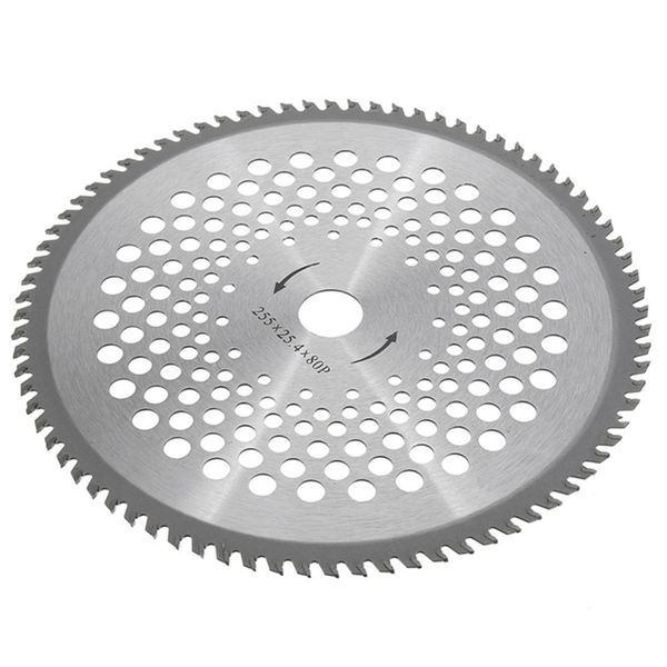 10 inch 80 teeth carbide tip lawnmower blade 25.4mm bore diameter for brush cutter trimmer
10 inch 80 teeth carbide tip lawnmower blade 25.4mm bore diameter for brush cutter trimmer