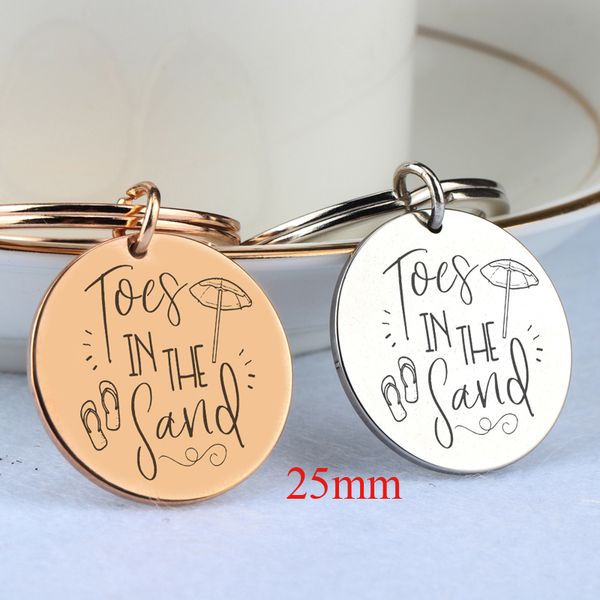 stainless steel beach keychain for holiday gift engraved tocs in the sand friends exclusive jewelry, Silver
stainless steel beach keychain for holiday gift engraved tocs in the sand friends exclusive jewelry, Silver