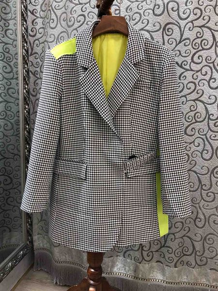 summer 2019 new women's suit collar colour splicing chequered long sleeve suit short coat 602, Black;brown
summer 2019 new women's suit collar colour splicing chequered long sleeve suit short coat 602, Black;brown