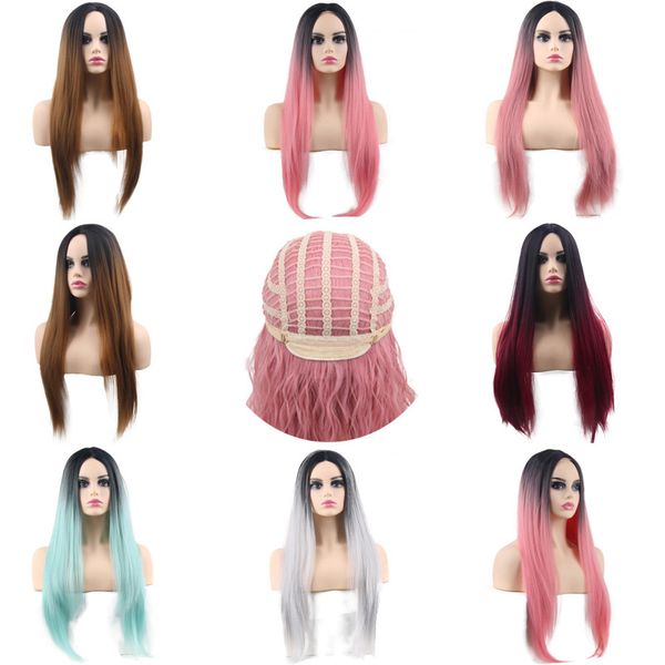 long straight wigs colorful bright pink black 6 colors mixed color heat resistant synthetic hair wigs
long straight wigs colorful bright pink black 6 colors mixed color heat resistant synthetic hair wigs