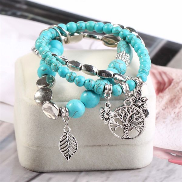 style jewelry national wind pine stone life tree pendant hand ornaments popular handmade beads elastic bracelet jewelry, Black
style jewelry national wind pine stone life tree pendant hand ornaments popular handmade beads elastic bracelet jewelry, Black