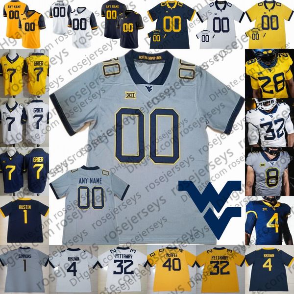 2020 new west virginia mountaineers #1 tj simmons 4 leddie brown 6 kennedy mckoy 12 austin kendall 15 george campbell wvu football jersey, Black
2020 new west virginia mountaineers #1 tj simmons 4 leddie brown 6 kennedy mckoy 12 austin kendall 15 george campbell wvu football jersey, Black