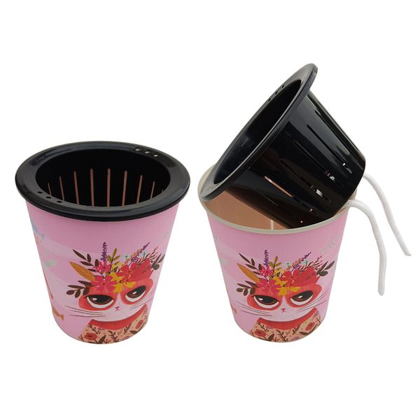 2 pack self watering planter wicking pots for indoor golden ivy, african violet, ocean spider plant, orchid - pink cat
2 pack self watering planter wicking pots for indoor golden ivy, african violet, ocean spider plant, orchid - pink cat