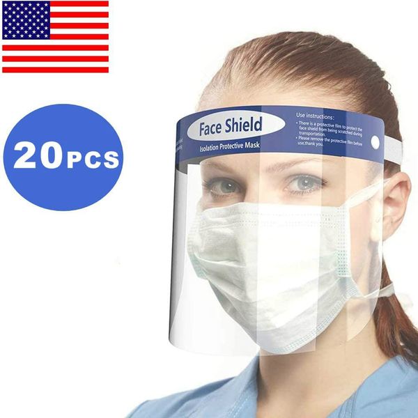 20pcs protective face shield anti-fog full face shield eye & head protection transparent visor mask for smoke ing
20pcs protective face shield anti-fog full face shield eye & head protection transparent visor mask for smoke ing