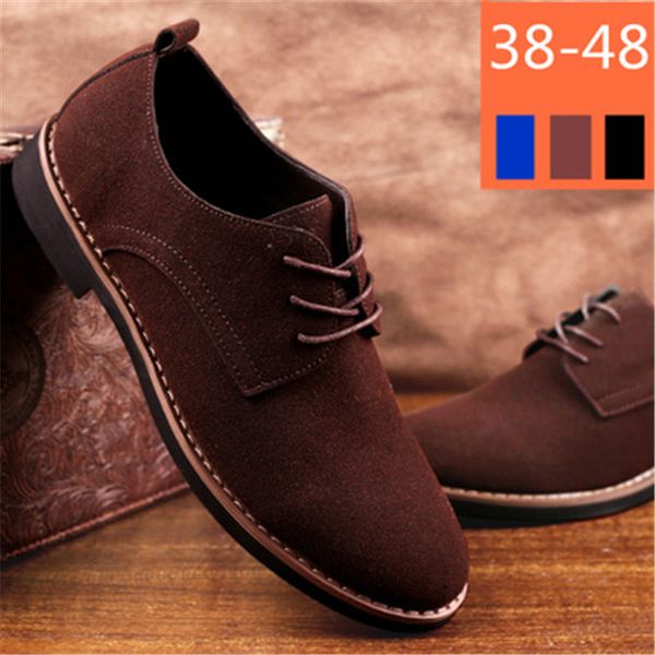 men brown england trend casual shoes male suede oxford wedding leather dress shoes men flats zapatillas hombre plus size 38-48, Black
men brown england trend casual shoes male suede oxford wedding leather dress shoes men flats zapatillas hombre plus size 38-48, Black