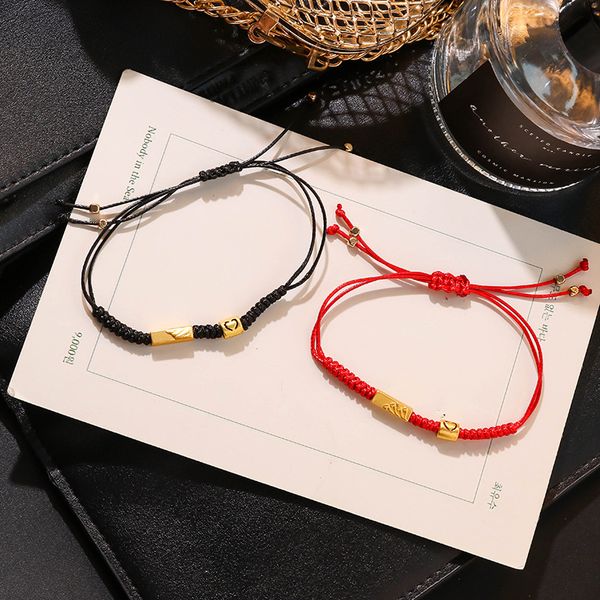 chinese style simple cute red rope woven couple bracelet personality fashion girl women jewelry accessories birthday gift, Golden;silver
chinese style simple cute red rope woven couple bracelet personality fashion girl women jewelry accessories birthday gift, Golden;silver
