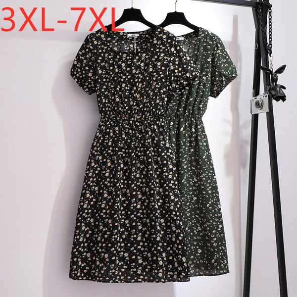 new 2020 summer plus size midi dress for women large loose casual short sleeve floral print chiffon dresses 3xl 4xl 5xl 6xl 7xl, Black;gray
new 2020 summer plus size midi dress for women large loose casual short sleeve floral print chiffon dresses 3xl 4xl 5xl 6xl 7xl, Black;gray