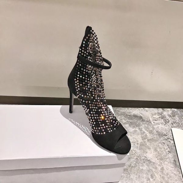 spring/summer 2020 high-end quality fashion ladies inset diamond mesh upper sheepskin leather high heels cool boots 35-40 heel height 9cm wi, Black
spring/summer 2020 high-end quality fashion ladies inset diamond mesh upper sheepskin leather high heels cool boots 35-40 heel height 9cm wi, Black
