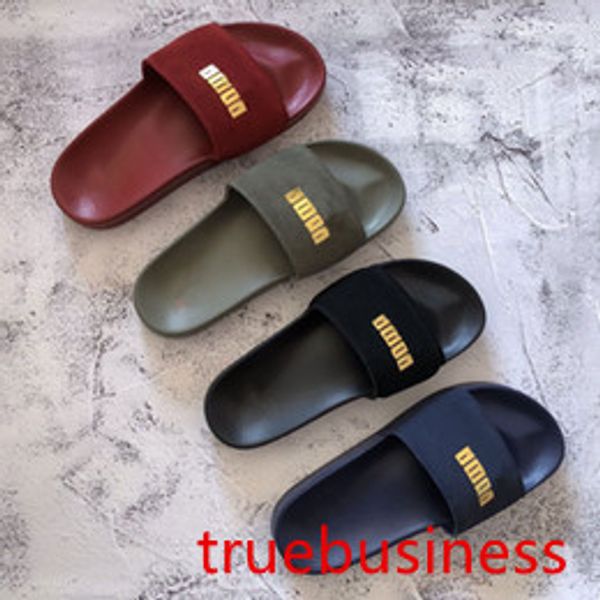 2019 rihanna leadcat suede slippers designer sandals luxury slide summer fashion wide flat slippery sandals slipper flip flop size 35-45
2019 rihanna leadcat suede slippers designer sandals luxury slide summer fashion wide flat slippery sandals slipper flip flop size 35-45