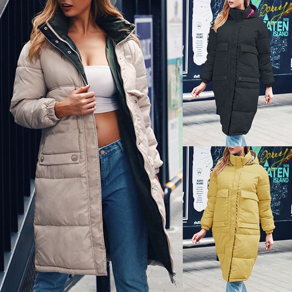 heflashor 2019 women long thick warm parka winter jacket casual long loose cotton female coat pocket streetwear parka jackets, Black
heflashor 2019 women long thick warm parka winter jacket casual long loose cotton female coat pocket streetwear parka jackets, Black