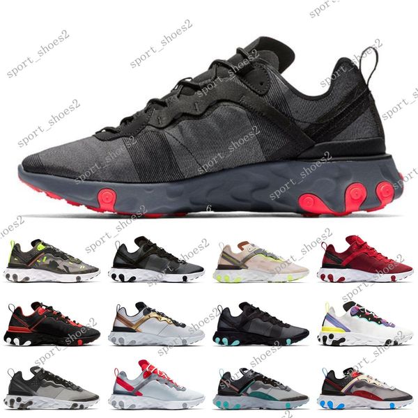2020 react element 87 55 running shoes for men women light bone triple black bred hyper pink mens trainers sports sneakers #062901
2020 react element 87 55 running shoes for men women light bone triple black bred hyper pink mens trainers sports sneakers #062901