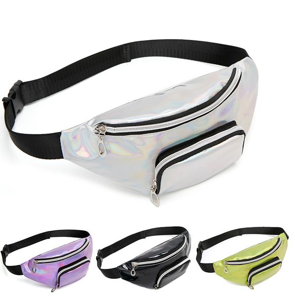 holographic fanny pack for women pink silver female belt bag black laser belt bags outdoors travel chest pouch
holographic fanny pack for women pink silver female belt bag black laser belt bags outdoors travel chest pouch