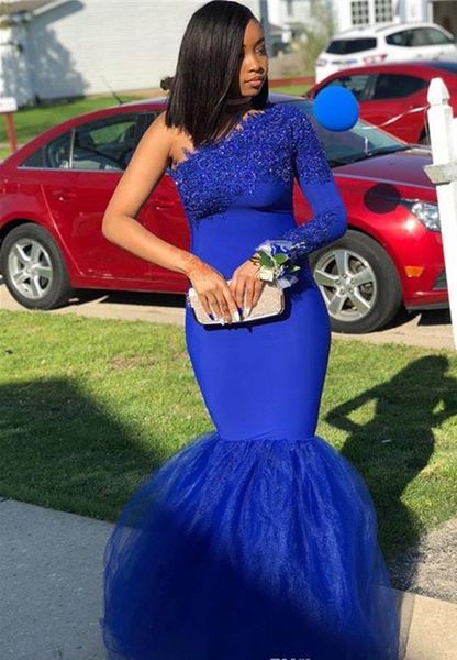 mermaid royal blue one shoulder prom dresses african black girls pageant holidays graduation wear formal evening party gowns plus size
mermaid royal blue one shoulder prom dresses african black girls pageant holidays graduation wear formal evening party gowns plus size