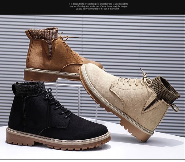 2020 warm shoes in winter men boots non slip rubber soft sole ankle boots work & safety fashion boots fashion casual shoes gl5159, Black
2020 warm shoes in winter men boots non slip rubber soft sole ankle boots work & safety fashion boots fashion casual shoes gl5159, Black