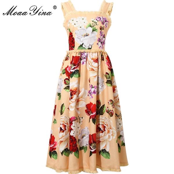 casual dresses moaayina fashion designer dress summer women's floral-print vacation spaghetti strap, Black;gray
casual dresses moaayina fashion designer dress summer women's floral-print vacation spaghetti strap, Black;gray