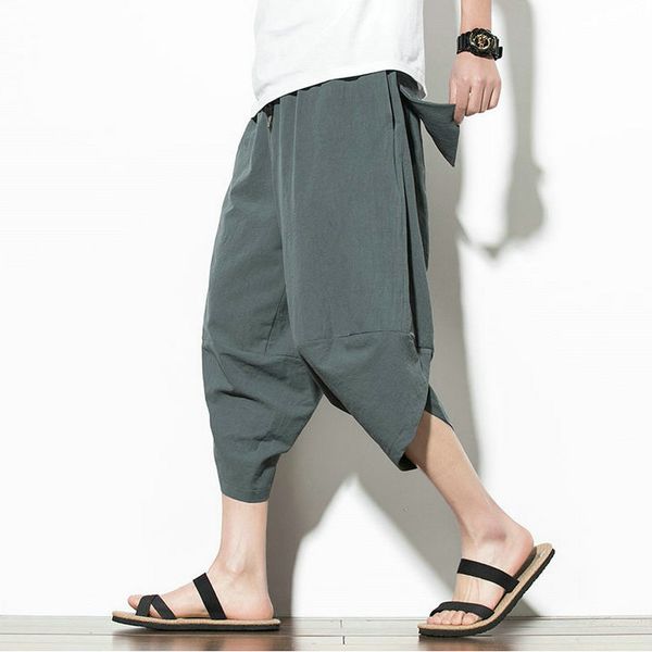streetwear harem pants men 2020 summer casual joggers mens pants cotton solid calf-length trousers men, Black
streetwear harem pants men 2020 summer casual joggers mens pants cotton solid calf-length trousers men, Black