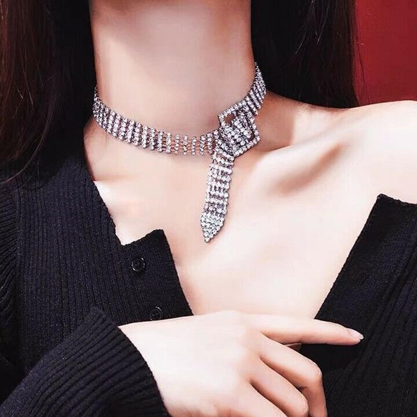 choker belt modeling rhinestone neck chain full diamond dual-use clavicle chain short necklace sparkly buckle crystal bracelets, Golden;silver
choker belt modeling rhinestone neck chain full diamond dual-use clavicle chain short necklace sparkly buckle crystal bracelets, Golden;silver