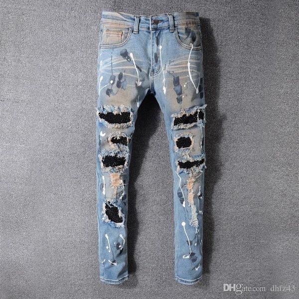 black fog street men's zippers slim fit cotton denim ripped wash old damage hole jeans 523# t200410
black fog street men's zippers slim fit cotton denim ripped wash old damage hole jeans 523# t200410