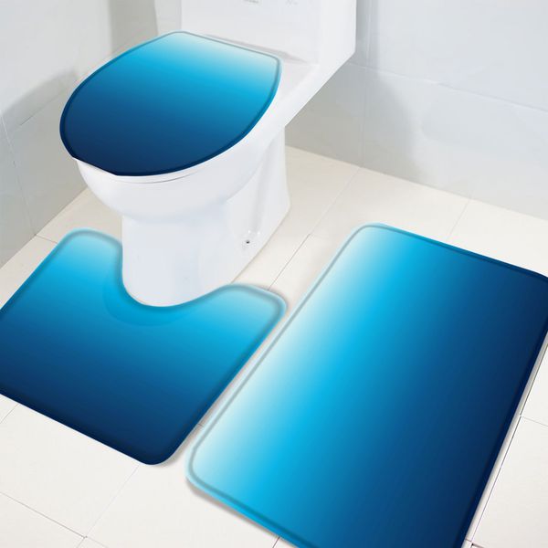 3 pieces bathroom set sea blue gradient summer bath set toilet cover mat pedestal rug non-slip bathroom rug set
3 pieces bathroom set sea blue gradient summer bath set toilet cover mat pedestal rug non-slip bathroom rug set