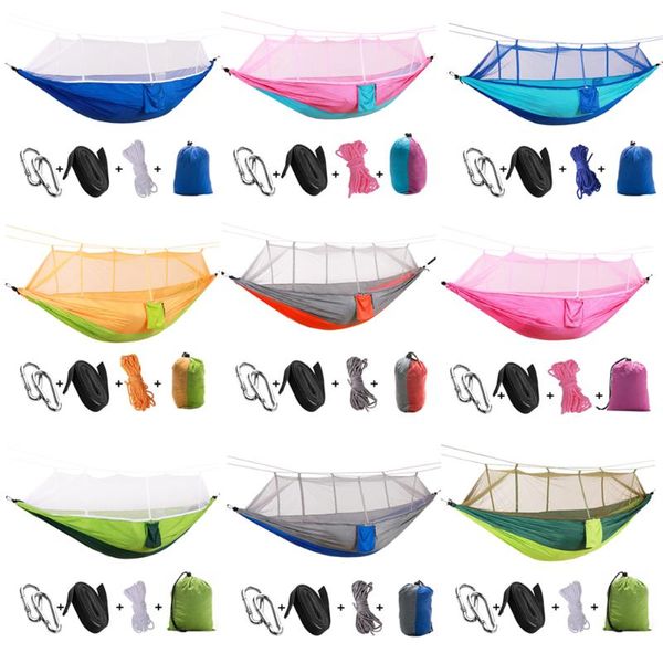 outdoor portable double backyard swing chair bed kit camp hunting hammock with mosquito net parachute cloth hanging bed
outdoor portable double backyard swing chair bed kit camp hunting hammock with mosquito net parachute cloth hanging bed