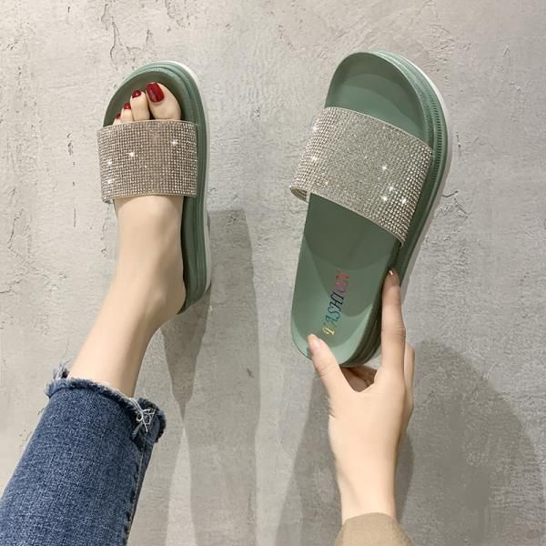med rivet shoes ladies' slippers platform summer woman luxury slides beach flat designer fashion scandals pu bling rubber, Black
med rivet shoes ladies' slippers platform summer woman luxury slides beach flat designer fashion scandals pu bling rubber, Black