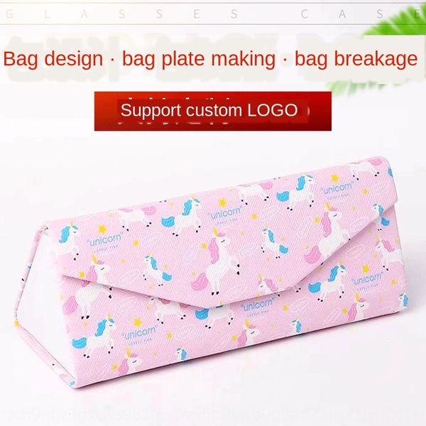triangle handmade folding leather printing cartoon case case storage glasses storage box male and female students sun glasses box
triangle handmade folding leather printing cartoon case case storage glasses storage box male and female students sun glasses box